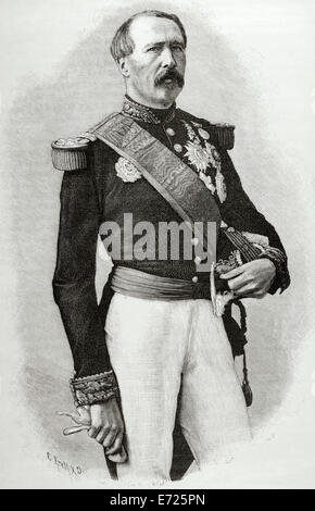 Patrice de MacMahon (1808-1893). Französischer General und Politiker. Erster Präsident der Dritten Republik (1875-1879). Gravur. Stockfoto