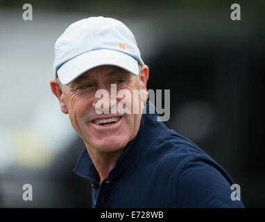 Stamford, UK. 4. September 2014.  Der Land Rover Burghley Horse Trials. Andrew Hoy [AUS].  Der Land Rover Burghley Horse statt 4.-7. September. Bildnachweis: Stephen Bartholomäus/Alamy Live-Nachrichten Stockfoto