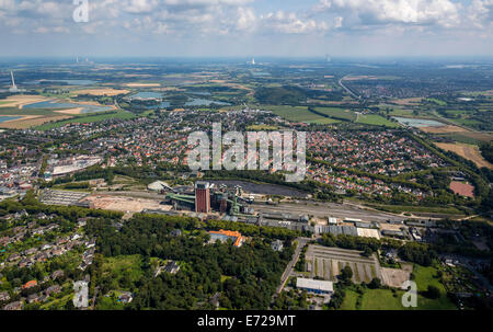 Luftbild, Zeche Friedrich Heinrich 1-2 Zeche, Kamp-Lintfort, Nordrhein-Westfalen, Deutschland Stockfoto