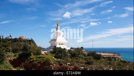 Stupa, buddhistische Tempel, Benalmadena, Costa Del Sol, Andalusien, Spanien Stockfoto