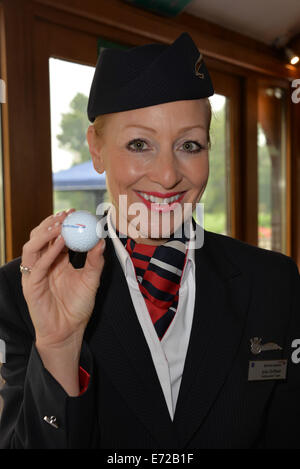 London, UK. 4. September 2014. British Airways Sponsor besucht die Sino-British Golf 9.Tag im Brocket Hall Golf Club, England. Bildnachweis: Siehe Li/Alamy Live News Stockfoto