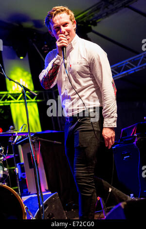 Segrate, Mailand, Italien. 3. September 2014. Die britische Rockband THE CARNABYS tritt im Circolo Magnolia Eröffnungsshow von Blondie Credit: Rodolfo weitertransferiert/Alamy Live News Stockfoto