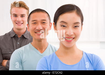 Nahaufnahme des erfolgreichen Multi ethnischen junge Menschen Stockfoto