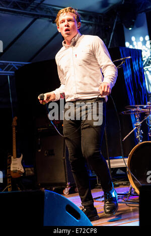 Segrate, Mailand, Italien. 3. September 2014. Die britische Rockband THE CARNABYS tritt im Circolo Magnolia Eröffnungsshow von Blondie Credit: Rodolfo weitertransferiert/Alamy Live News Stockfoto