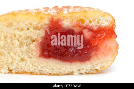 Eine gezuckerte Marmelade Donut Stockfoto