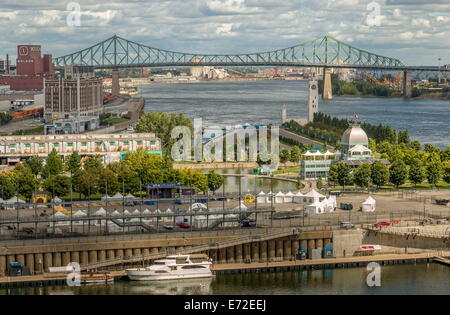 Montreal Skyline Stadtbild Landschaft aus eine Rückansicht Panorama Stockfoto