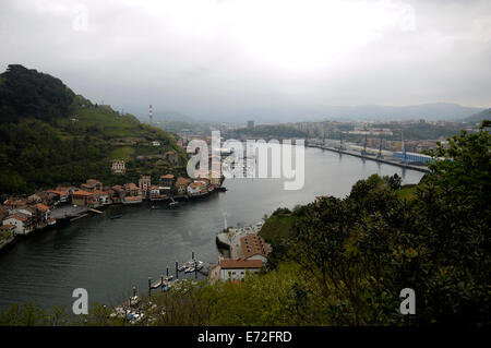 Blick vom Leuchtturm "La Plata" Stockfoto