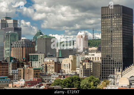 Montreal Skyline Stadtbild Landschaft aus eine Rückansicht Panorama Stockfoto