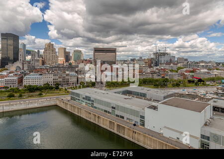 Montreal Skyline Stadtbild Landschaft aus eine Rückansicht Panorama Stockfoto