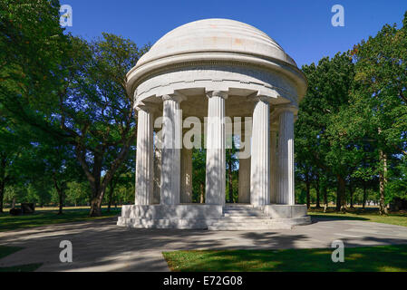 USA, Washington DC, National Mall District Of Columbia War Memorial bestehend aus einem kreisförmigen Peristyl dorischen Tempel. Stockfoto