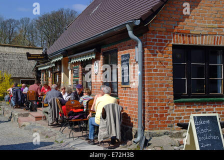 Kleines Restaurant im Village 'Vitt' - Kap Arkona Mecklenburg-Western Pomerania Insel Rügen Rügen Deutschland Stockfoto