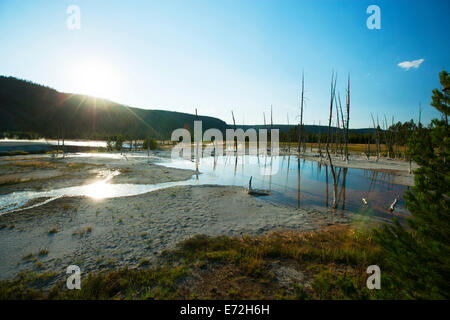 Geothermische Frühling im Yellowstone National Park, USA Stockfoto