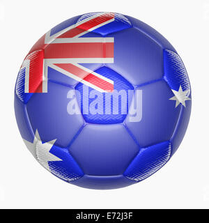 Fußball-Kugel-Mapping mit Australien Flagge Stockfoto
