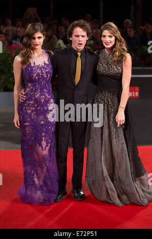 ANTON YELCHIN ASHLEY GREENE ALEXANDRA DADDARIO begraben das Ex PREMIERE 71. Venedig FILM FESTIVAL LIDO Venedig Italien 04 Sep Stockfoto