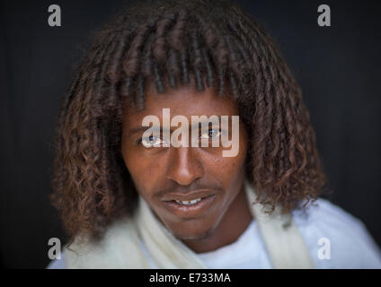 Afar Stammes Mann, Afambo, Äthiopien Stockfoto