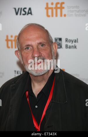 Toronto, Kanada. 04. Sep, 2014. US-Regisseur Brian De Palma besucht die Premiere des Films "The Judge" während der 39. jährlichen Toronto International Film Festival (TIFF), in Toronto, Kanada, 4. September 2014. Das Festival findet vom 04. bis zum 14. September. Foto: Hubert Boesl/Dpa - kein Draht-SERVICE-/ Dpa/Alamy Live News Stockfoto