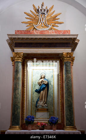 Sant Domingo Church Jungfrau Maria Schrein in Dalt Vila in der Altstadt von Ibiza - Ibiza Stockfoto