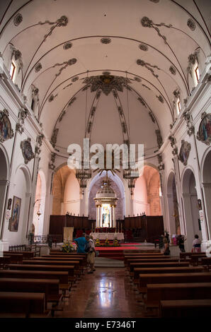 Santa Maria d'Eivissa Dom am Top der Dalt Vila in Ibiza Stockfoto