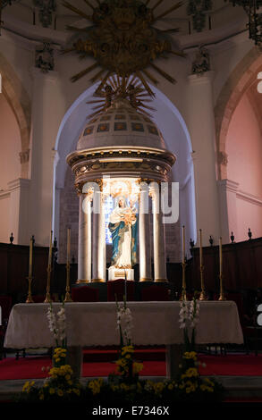 Santa Maria d'Eivissa Dom am Top der Dalt Vila in Ibiza Stockfoto