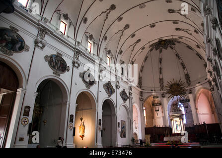 Santa Maria d'Eivissa Dom am Top der Dalt Vila in Ibiza Stockfoto