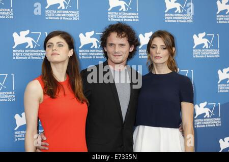 Venedig, Italien. 4. September 2014. Alexandra Daddario, Anton Yelchin, Ashley Greene. Vergraben den Ex-Kredit: Roger Harvey/Globe Fotos/ZUMA Draht/Alamy Live-Nachrichten Stockfoto