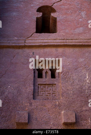 Bethe Medhaniale Kirche, Lalibela, Äthiopien Stockfoto