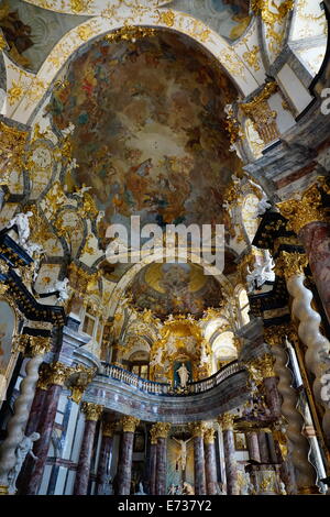 Die Hofkapelle in der Residenz, UNESCO Weltkulturerbe, Würzburg, Bayern, Deutschland, Europa Stockfoto