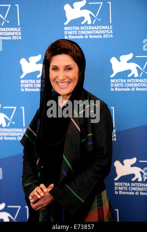 Venedig, Italien. 5. Sep, 2014. Schauspielerin Fatemeh Motamed Arya stellt bei dem Fototermin für "NABAT", die in der Orizzonti-Einheit, während die 71. Filmfestspielen von Venedig im Lido von Venedig, Italien, 5. September 2014 ausgewählt ist. Bildnachweis: Xu Nizhi/Xinhua/Alamy Live-Nachrichten Stockfoto