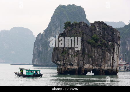 Halong-Bucht, UNESCO World Heritage Site, Vietnam, Indochina, Südostasien, Asien Stockfoto