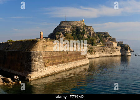 Alte Festung, Korfu, Corfu, Ionische Inseln, griechische Inseln, Griechenland, Europa Stockfoto