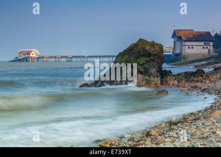 Murmelt Pier, Gower, Swansea, Wales, Vereinigtes Königreich, Europa Stockfoto