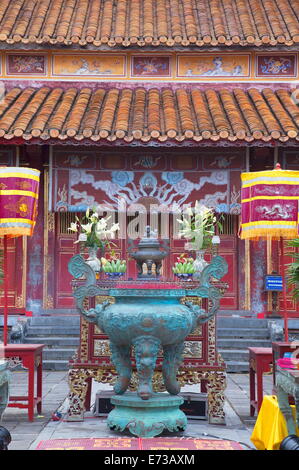 Mieu Tempel im Kaiserpalast in der Zitadelle, der UNESCO, Hue, Thua Thien Hue, Vietnam, Indochina, Südostasien, Asien Stockfoto