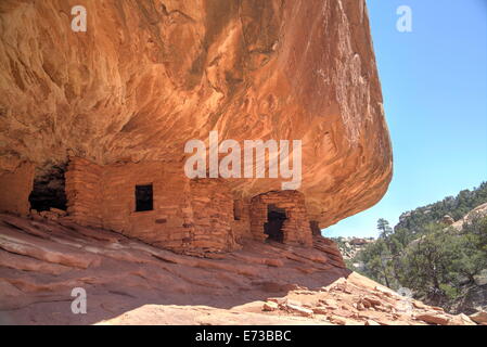 Haus am Feuer Ruinen, Anasazi Kultur, über 800 Jahre alt, Mule Canyon, Cedar Mesa, Utah, Vereinigte Staaten von Amerika, Nordamerika Stockfoto