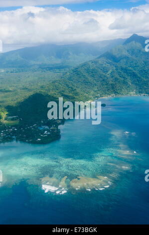 Luftaufnahmen von der Insel Upolu, Samoa, Südsee, Pazifik Stockfoto