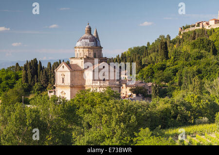 Tempio di San Biagio bei Montepulciano, Val d ' Orcia, UNESCO World Heritage Site, Toskana, Italien, Europa Stockfoto