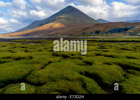 Glamaig (Red Hills) von Sligachan, Isle Of Skye, Schottland Stockfoto