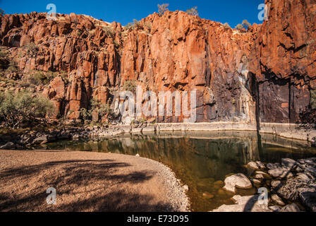 PYTHON POOL, MILLSTREAM CHICHESTER NATIONALPARK, PILBARA REGION NORD WEST, WESTERN AUSTRALIA, AUSTRALIEN Stockfoto