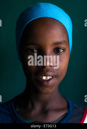 Harari muslimische Mädchen, Harar, Äthiopien Stockfoto