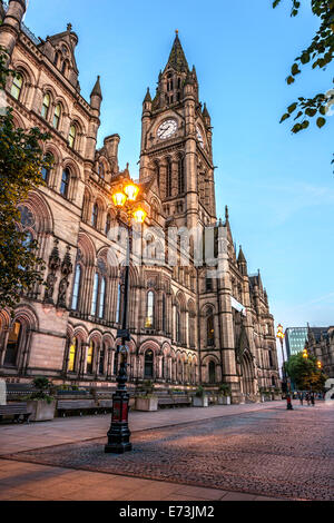 Manchester Town Hall ist dem Stadtrat Büros befinden. Es ist in der Stadt Zentrum von Manchester England. Stockfoto