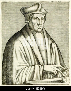 Saint John Fisher (1469-1535) Porträt von 1594 "wahre Portraits..." von André Thévet. Siehe Beschreibung für mehr Informationen. Stockfoto