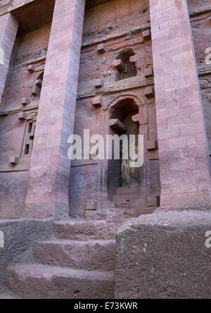 Bethe Medhaniale Kirche, Lalibela, Äthiopien Stockfoto