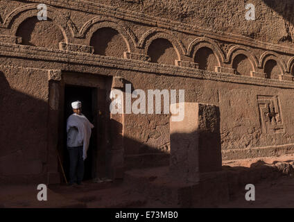 Felsenkirche, Lalibela, Äthiopien Stockfoto