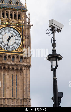 Londoner Parlament Videoüberwachung, Stockfoto