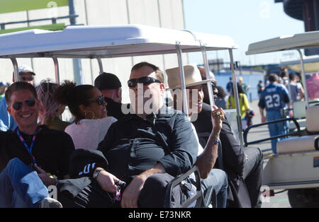 Seattle, Washington, USA. 4. September 2014. Pharrell Williams, nfl Kickoff 2014 Aktivitäten - Seattle seahawks Green Bay Packers - September 4, 2014 Credit vs: Marilyn dunstan/alamy leben Nachrichten Stockfoto