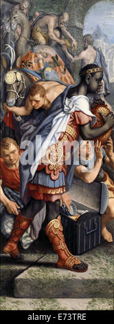 Anbetung der Könige - von Pieter Aertsen, 1560-1565 Stockfoto