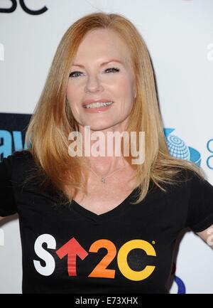 Los Angeles, CA, USA. 5. Sep, 2014. Marg Helgenberger im Ankunftsbereich stehen bis zu Krebs nutzen, der Dolby Theater in Hollywood und Highland Center, Los Angeles, CA 5. September 2014. Bildnachweis: Dee Cercone/Everett Collection/Alamy Live-Nachrichten Stockfoto