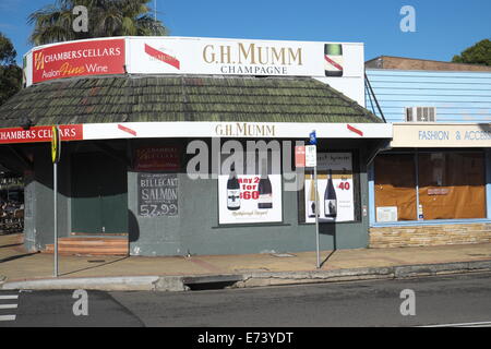 Sydney Spirituosengeschäft in Avalon, New South wales, Australien Stockfoto