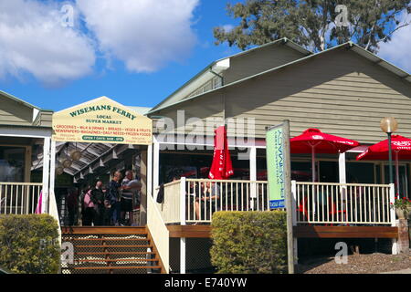 Stadt von Wisemans Ferry in Hawkesbury River Region, regionale new-South.Wales, Australien Stadt hat reiche Sträfling und koloniale Vergangenheit Stockfoto