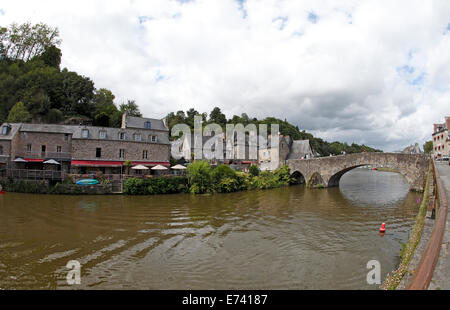 Hafen von Dinan, Bretagne, Frankreich Stockfoto