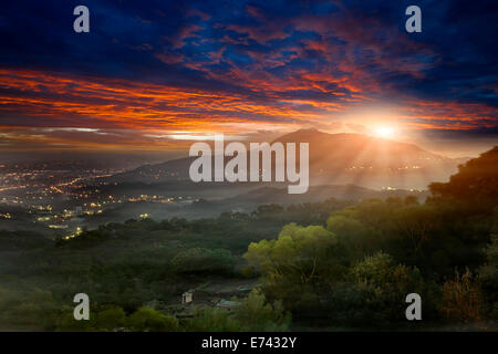 Sonnenaufgang für Adv oder anderen Zweck Verwendung Stockfoto